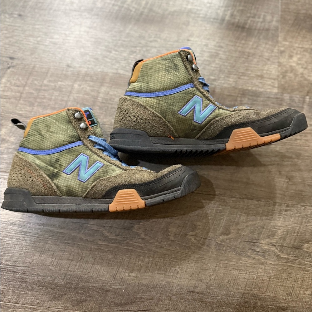 Mens New Balance Numeric 440 Trail Hiking Shoes NM440TTS Olive Suede/Blue Sz 7 - Picture 2 of 6